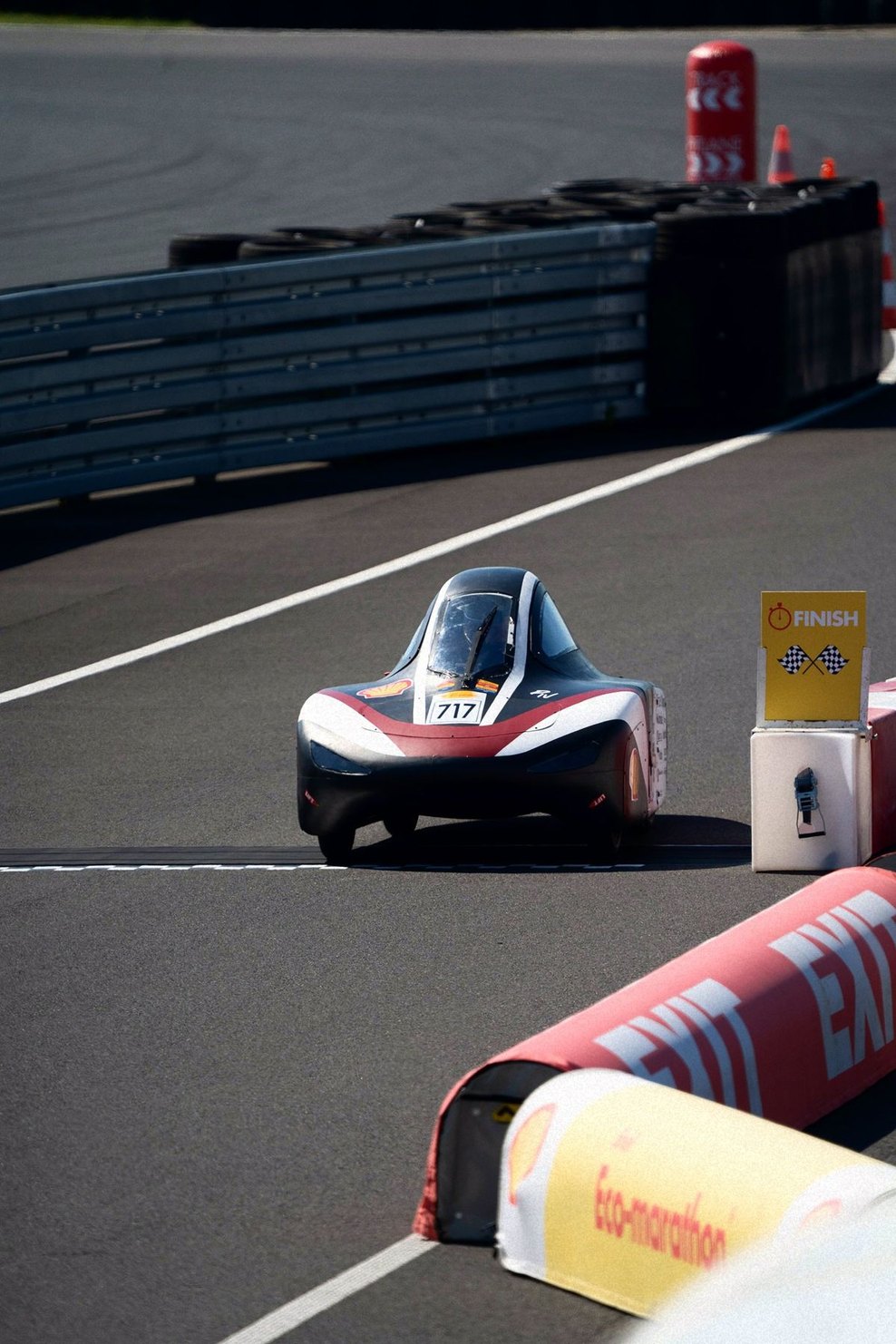 PYRFOROS IV crossing the finish line at Shell Eco-marathon Europe 2026
