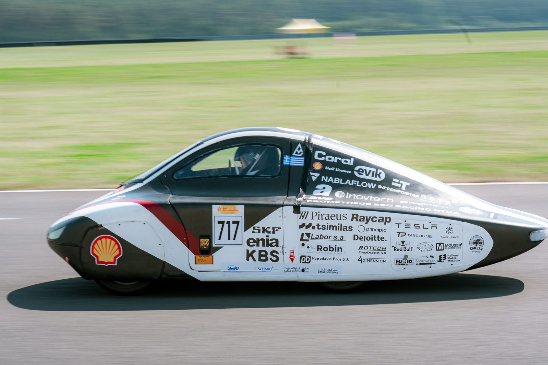 PYRFOROS IV on track at Shell Eco-marathon Europe 2026, race number 717